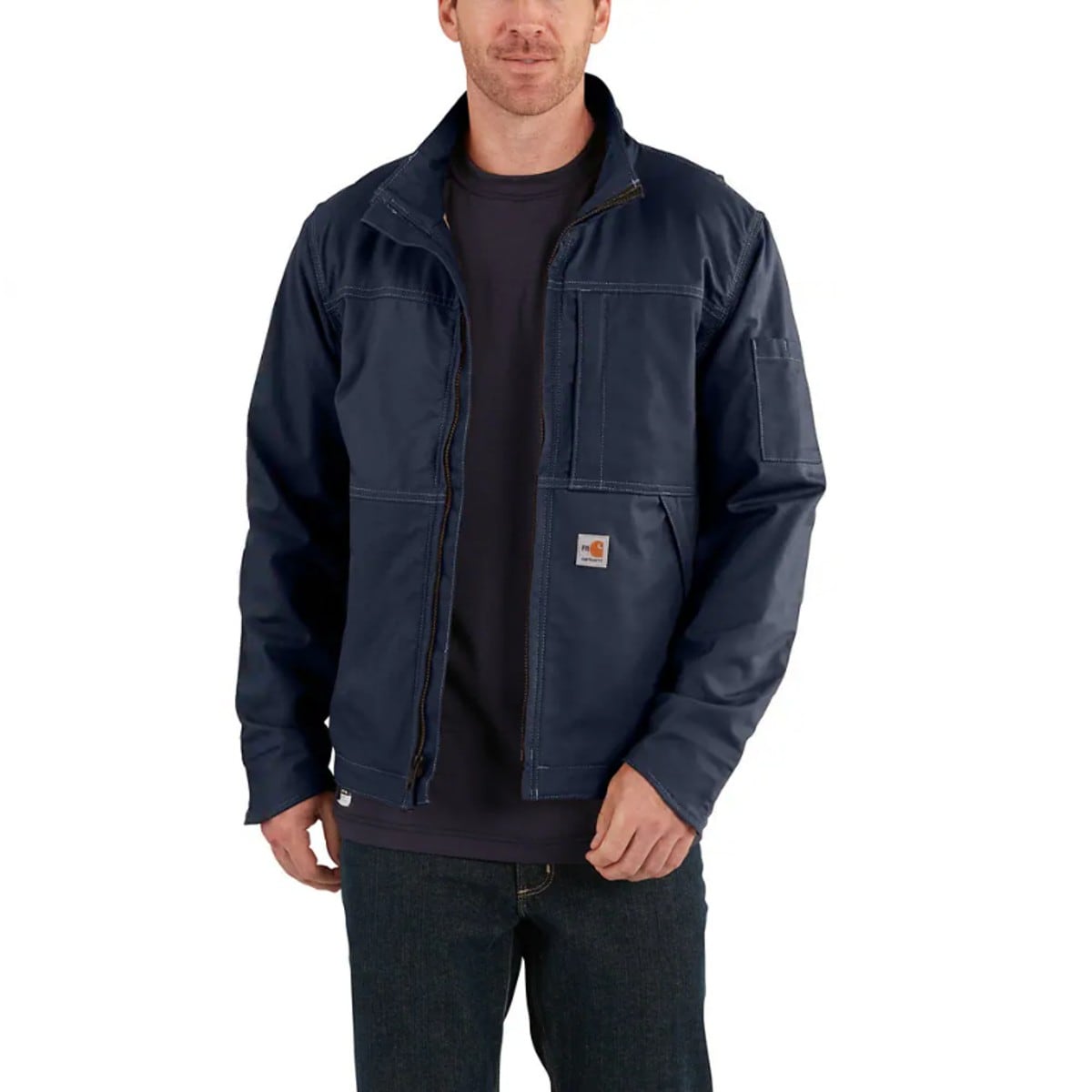 Carhartt FR Full Swing Quick Duck Jacket in Dark Navy